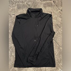 lululemon black running half zip